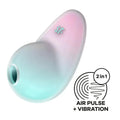 Satisfyer Pixie Dust - Mint/Pink - Mint/Pink USB Rechargeable Vibrating Air Pulse Stimulator Satisfyer Discreet Intimate Essentials.