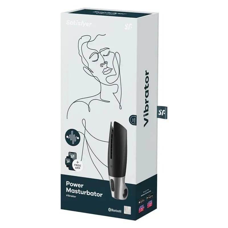 Satisfyer Power Masturbator -  USB Rechargeable Vibrating Masturbator with App Control Satisfyer Discreet Intimate Essentials.