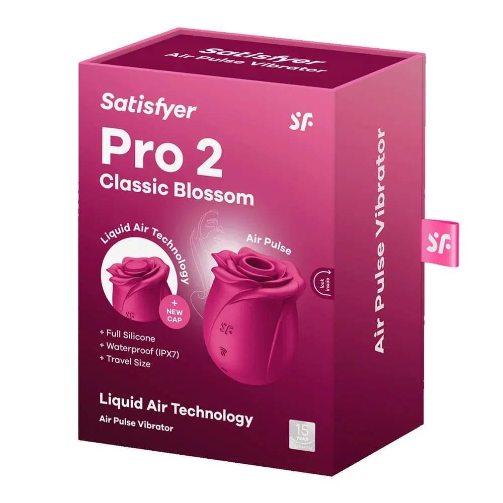 Satisfyer Pro 2 Classic Blossom -  USB-C Rechargeable Air Pulse Rose Stimulator Satisfyer Discreet Intimate Essentials.