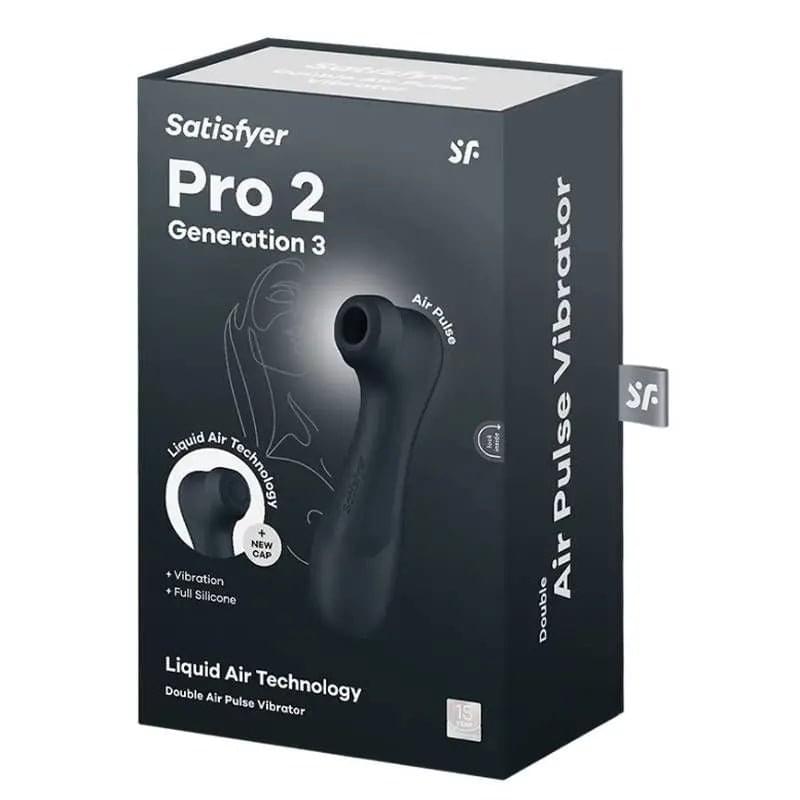 Satisfyer Pro 2 Gen 3 Clitoral Stimulator Black Satisfyer Discreet Intimate Essentials.