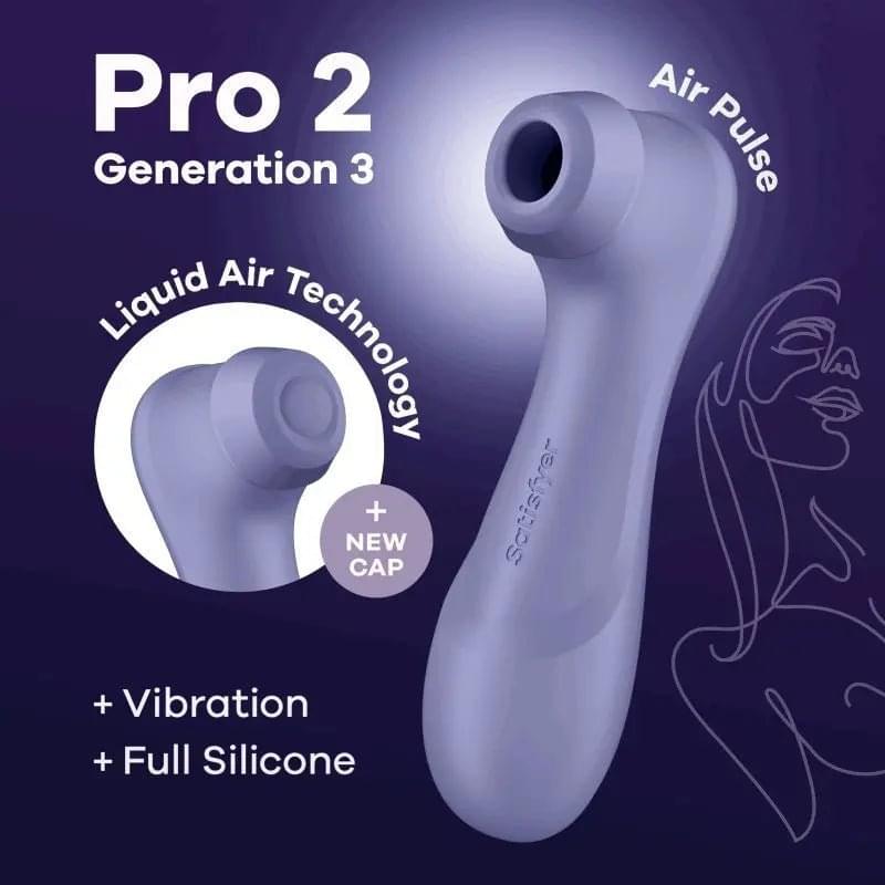 Satisfyer Pro 2 Gen 3 Clitoral Stimulator Lilac Satisfyer Discreet Intimate Essentials.