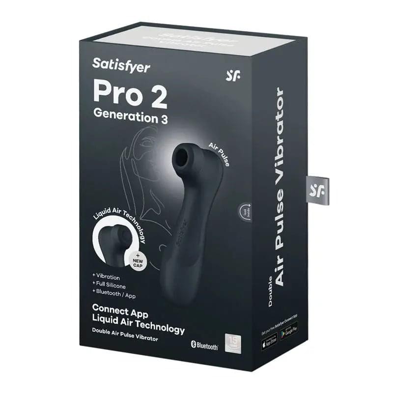Satisfyer Pro 2 Generation 3 with App Control - Dark Grey - Dark Grey Touch-Free USB-C Rechargeable Clitoral Stimulator Satisfyer Discreet Intimate Essentials.