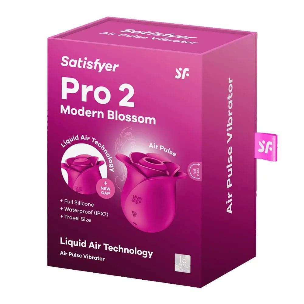 Satisfyer Pro 2 Modern Blossom - Modern  USB Rechargeable Air Pulse Rose Stimulator Satisfyer Discreet Intimate Essentials.