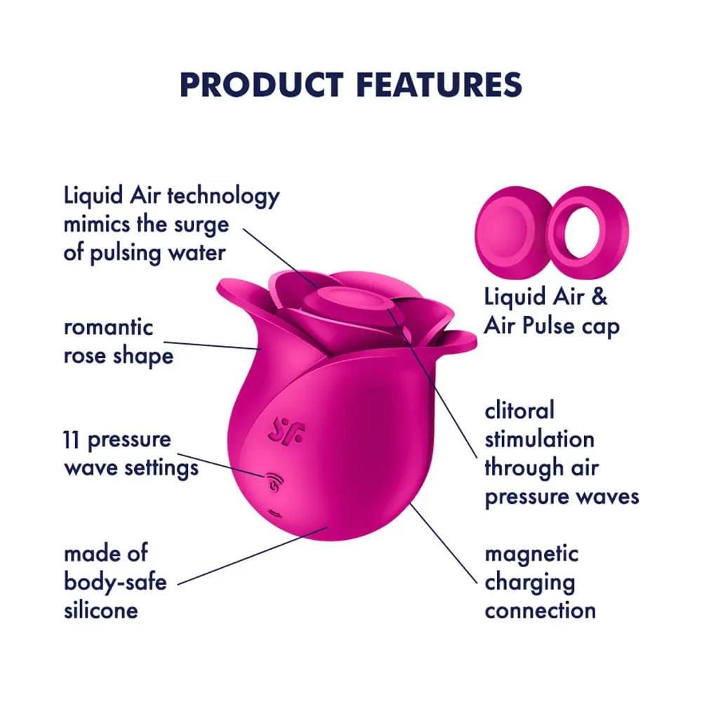 Satisfyer Pro 2 Modern Blossom - Modern  USB Rechargeable Air Pulse Rose Stimulator Satisfyer Discreet Intimate Essentials.