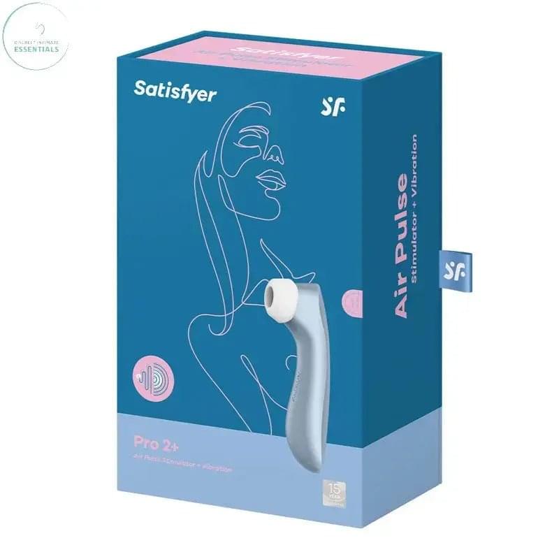 Satisfyer Pro 2+ -  Touch-Free USB-Rechargeable Clitoral Stimulator with Vibration Satisfyer Discreet Intimate Essentials.