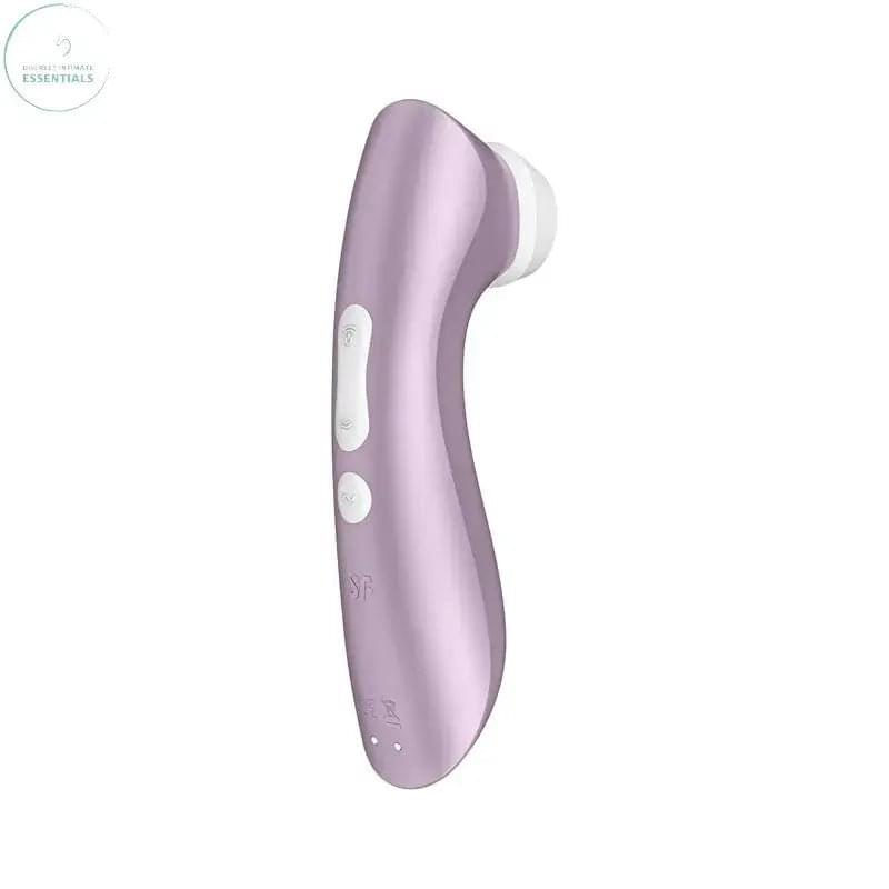Satisfyer Pro 2+  -  Touch-Free USB-Rechargeable Clitoral Stimulator with Vibration Satisfyer Discreet Intimate Essentials.