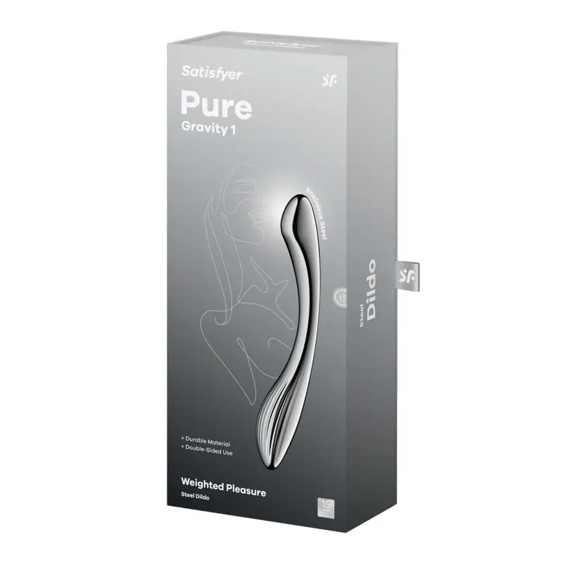 Satisfyer Pure Gravity 1 Metal Dildo Satisfyer Discreet Intimate Essentials.