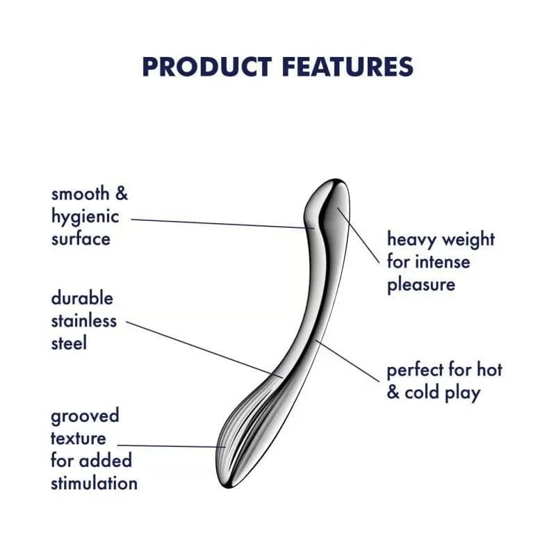 Satisfyer Pure Gravity 1 Metal Dildo Satisfyer Discreet Intimate Essentials.
