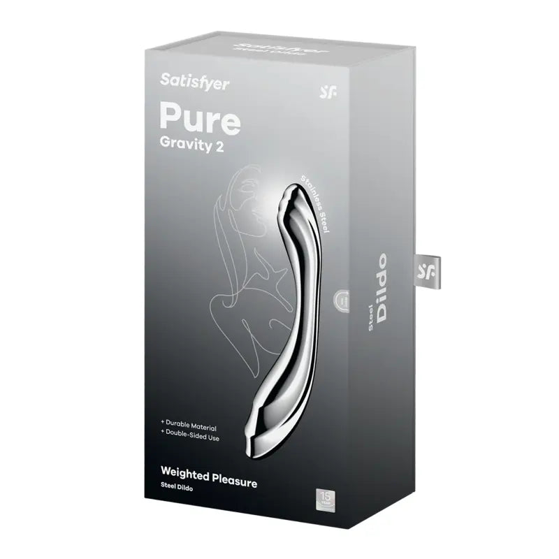 Satisfyer Pure Gravity 2 Metal Dildo Satisfyer Discreet Intimate Essentials.