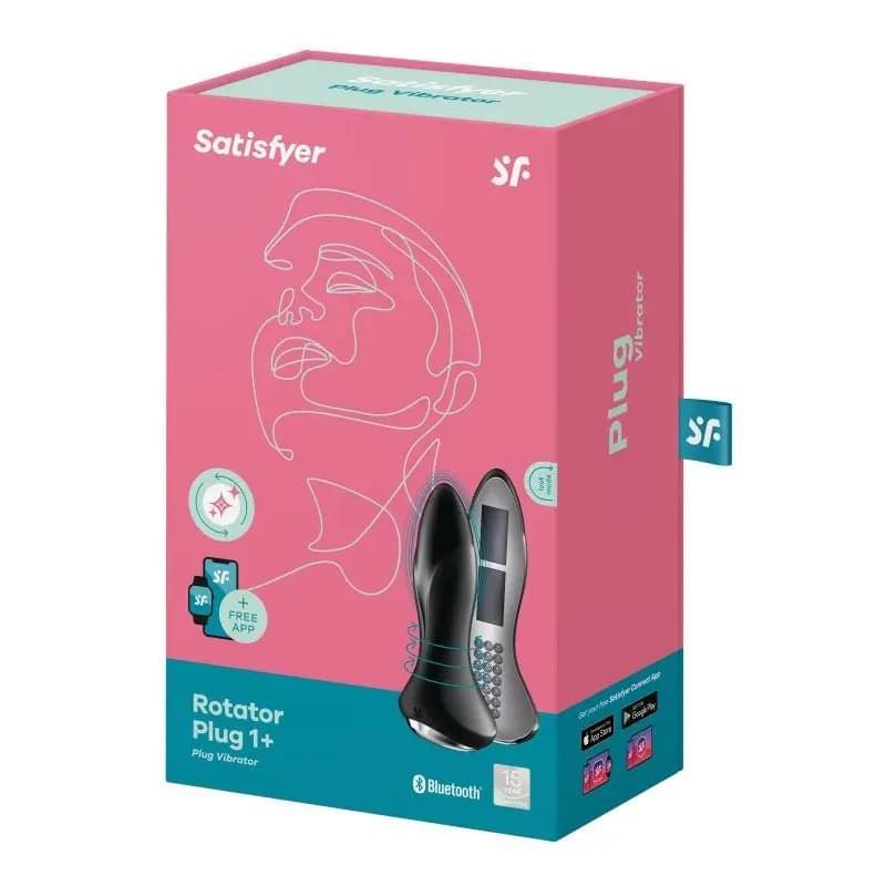 Satisfyer Rotator Plug 1+ Black Satisfyer Discreet Intimate Essentials.