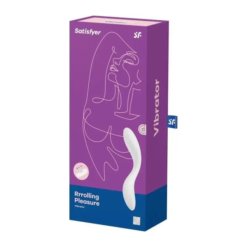 Satisfyer Rrrolling Pleasure G-Spot Vibrator White Satisfyer Discreet Intimate Essentials.