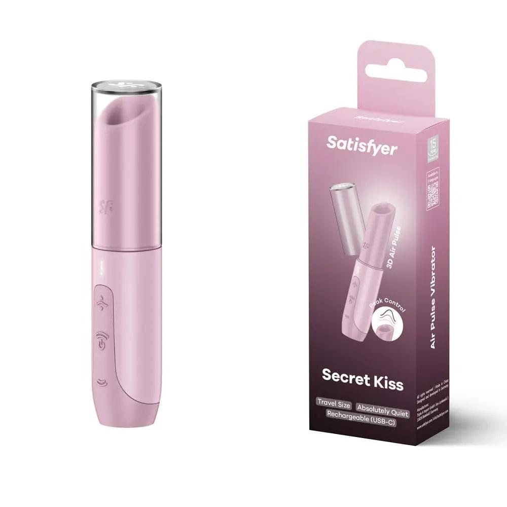 Satisfyer Secret Kiss - Lilac USB Rechargeable Air Pulse Stimulator Satisfyer Discreet Intimate Essentials.