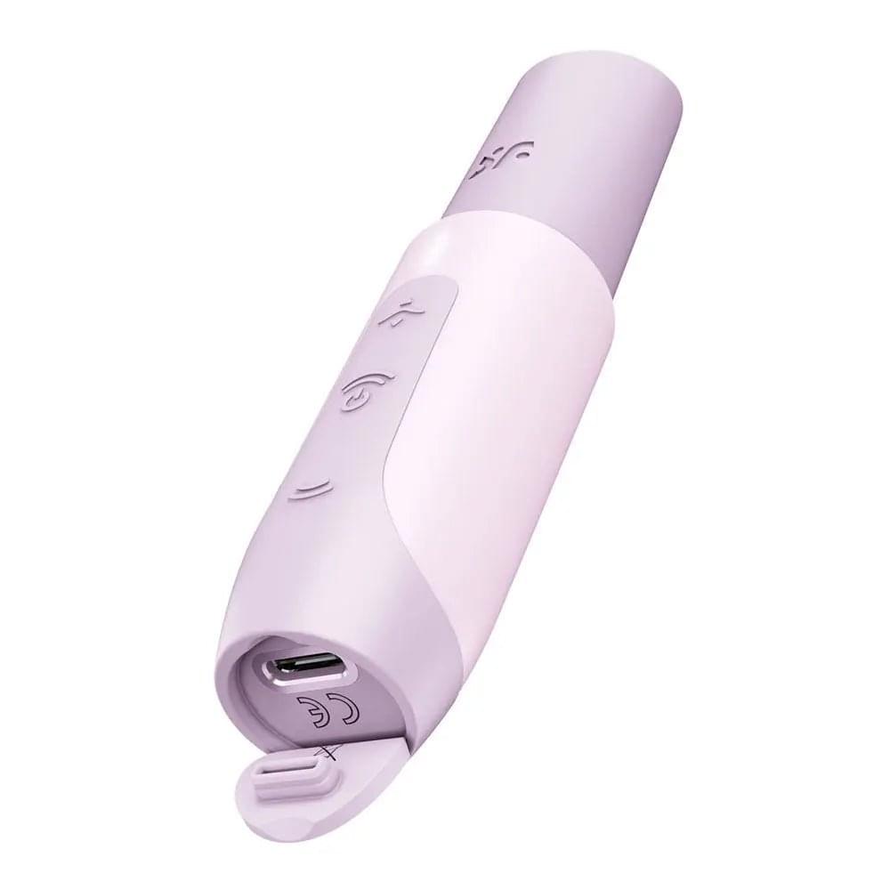 Satisfyer Secret Kiss - Lilac USB Rechargeable Air Pulse Stimulator Satisfyer Discreet Intimate Essentials.