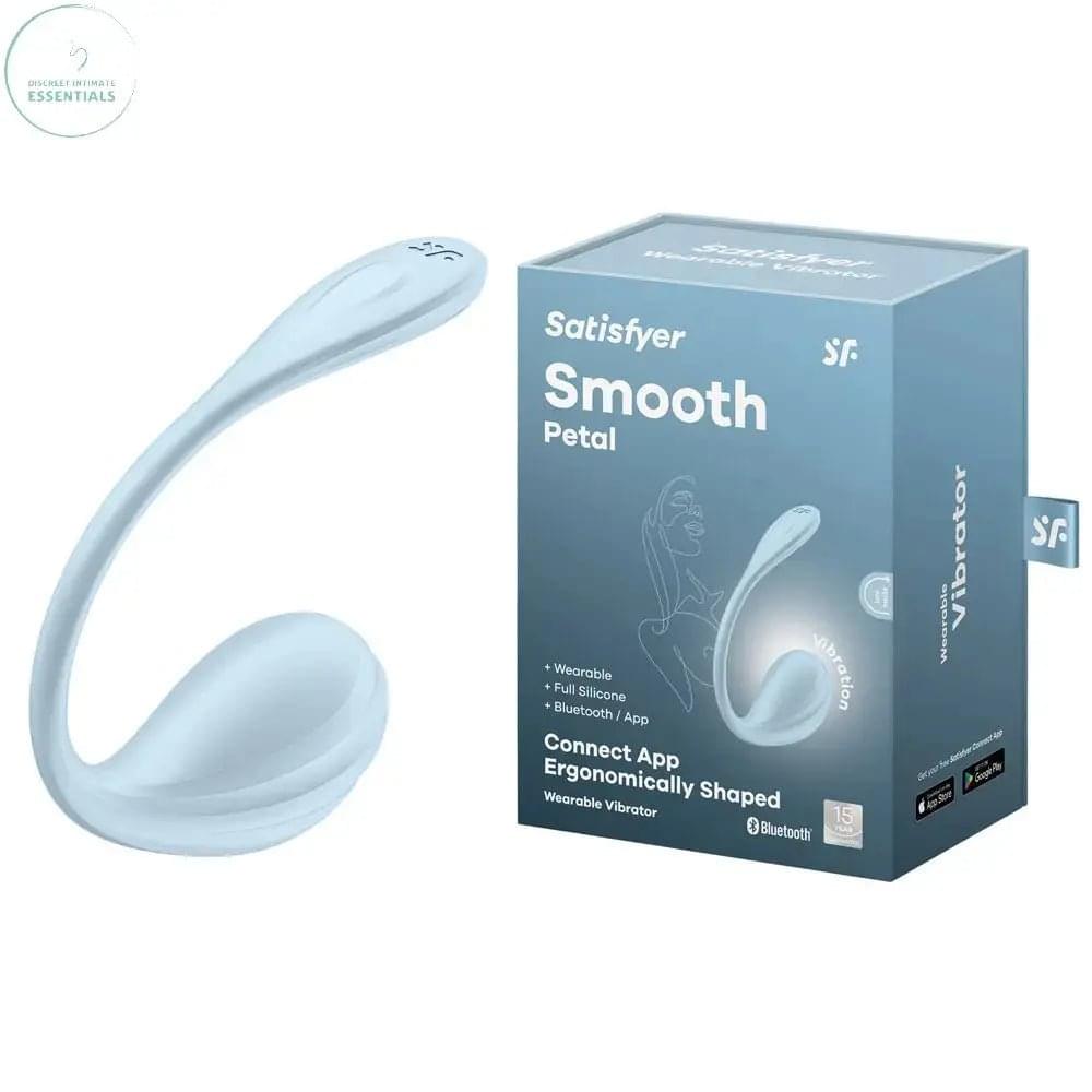 Satisfyer Smooth Petal - Light  - Light  USB Rechargeable Wearable Stimulator with App Control Satisfyer Discreet Intimate Essentials.