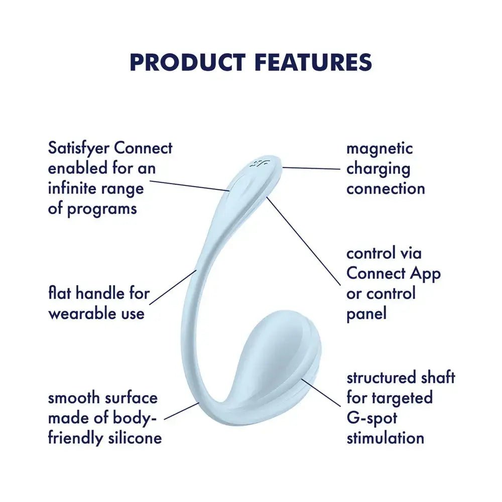 Shop affordable quality Satisfyer Smooth Petal - Light - Light USB Rechargeable Wearable Stimulator with App Control - Discreet Intimate Essentials - STIMULATORS-PREMIUM - Satisfyer
