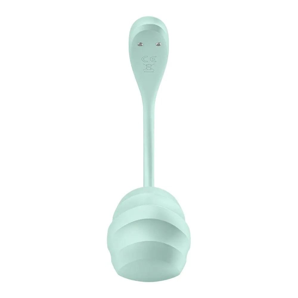 Satisfyer Smooth Petal - Mint - Mint USB Rechargeable Wearable Stimulator with App Control Satisfyer Discreet Intimate Essentials.