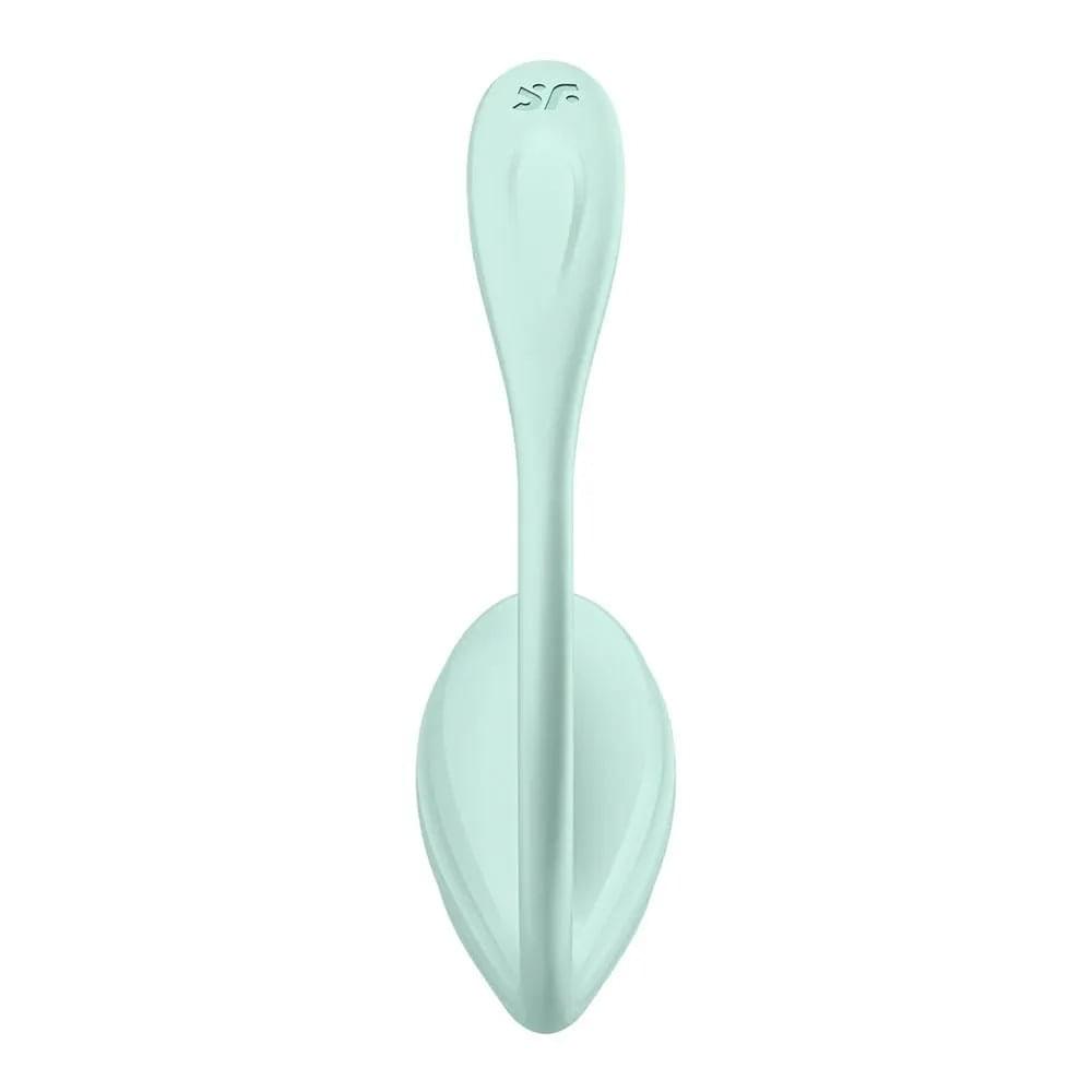 Satisfyer Smooth Petal - Mint - Mint USB Rechargeable Wearable Stimulator with App Control Satisfyer Discreet Intimate Essentials.
