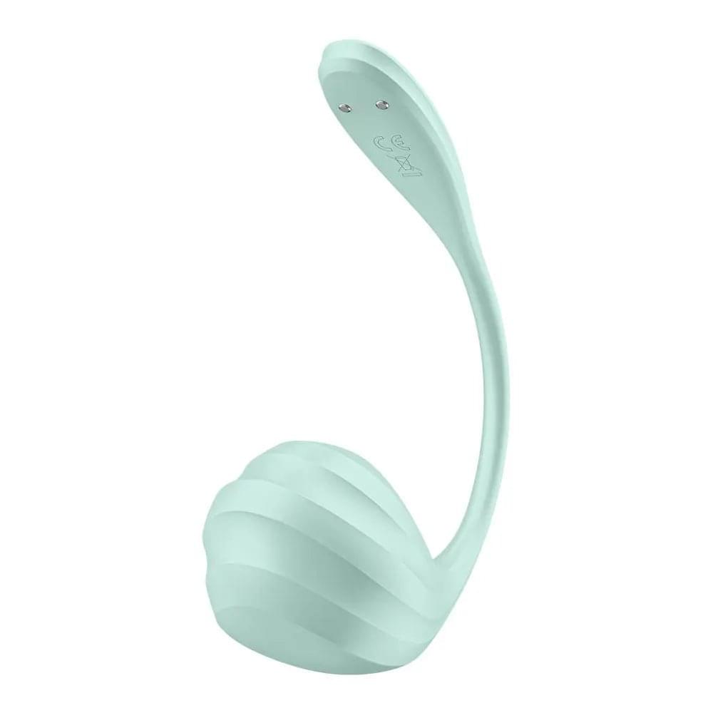 Satisfyer Smooth Petal - Mint - Mint USB Rechargeable Wearable Stimulator with App Control Satisfyer Discreet Intimate Essentials.