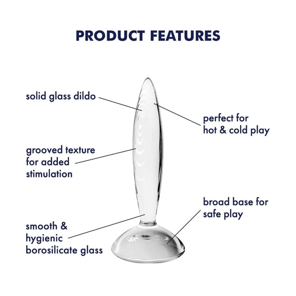 Satisfyer Sparkling Crystal -  Glass Butt Plug Satisfyer Discreet Intimate Essentials.
