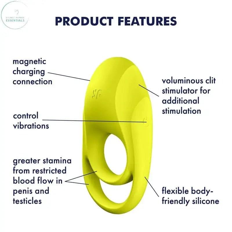 Satisfyer Spectacular Duo - Light  USB Rechargeable Cock & Balls Ring Satisfyer Discreet Intimate Essentials.