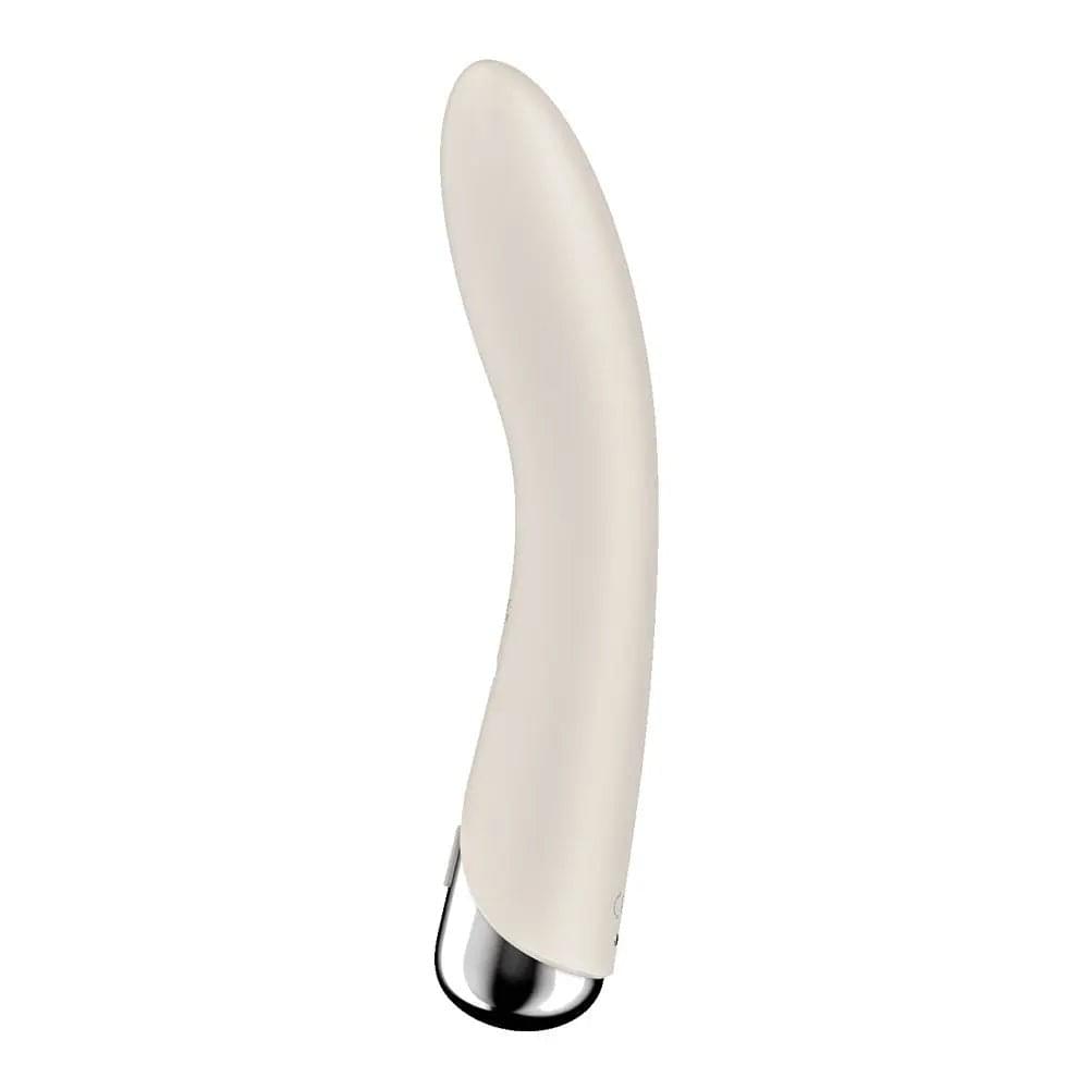 Satisfyer Spinning Vibe 1 - Beige - Beige 17.8 cm USB Rechargeable Rotating Vibrator Satisfyer Discreet Intimate Essentials.