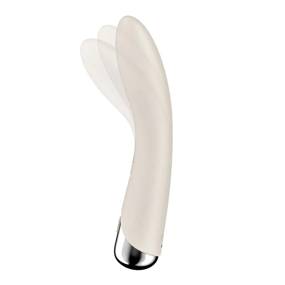 Satisfyer Spinning Vibe 1 - Beige - Beige 17.8 cm USB Rechargeable Rotating Vibrator Satisfyer Discreet Intimate Essentials.