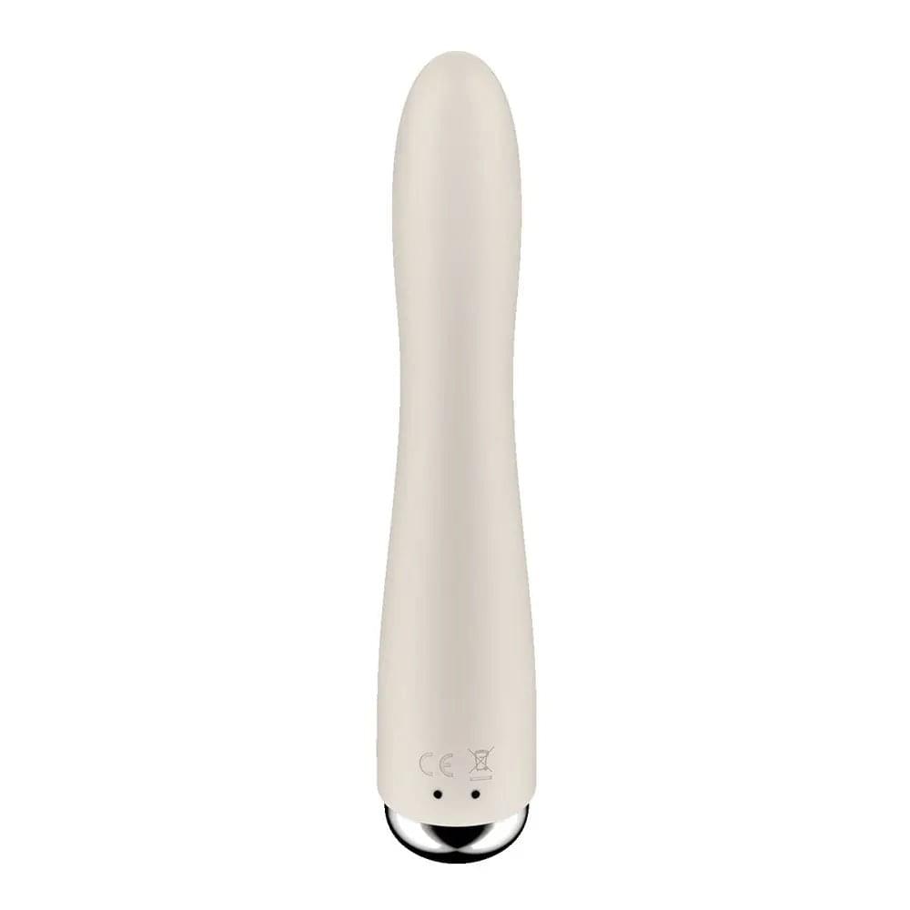 Satisfyer Spinning Vibe 1 - Beige - Beige 17.8 cm USB Rechargeable Rotating Vibrator Satisfyer Discreet Intimate Essentials.