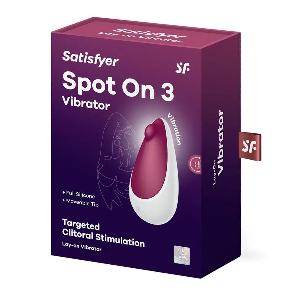 Satisfyer Spot On 3 - Berry USB Rechargeable Stimulator Satisfyer Discreet Intimate Essentials.