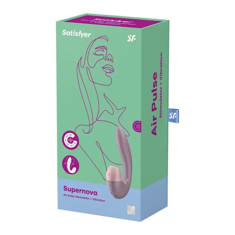 Shop affordable quality Satisfyer Supernova - Old Rose USB Rechargeable Vibrator with Air Pulsation - Discreet Intimate Essentials - VIBRATORS-PREMIUM - Satisfyer