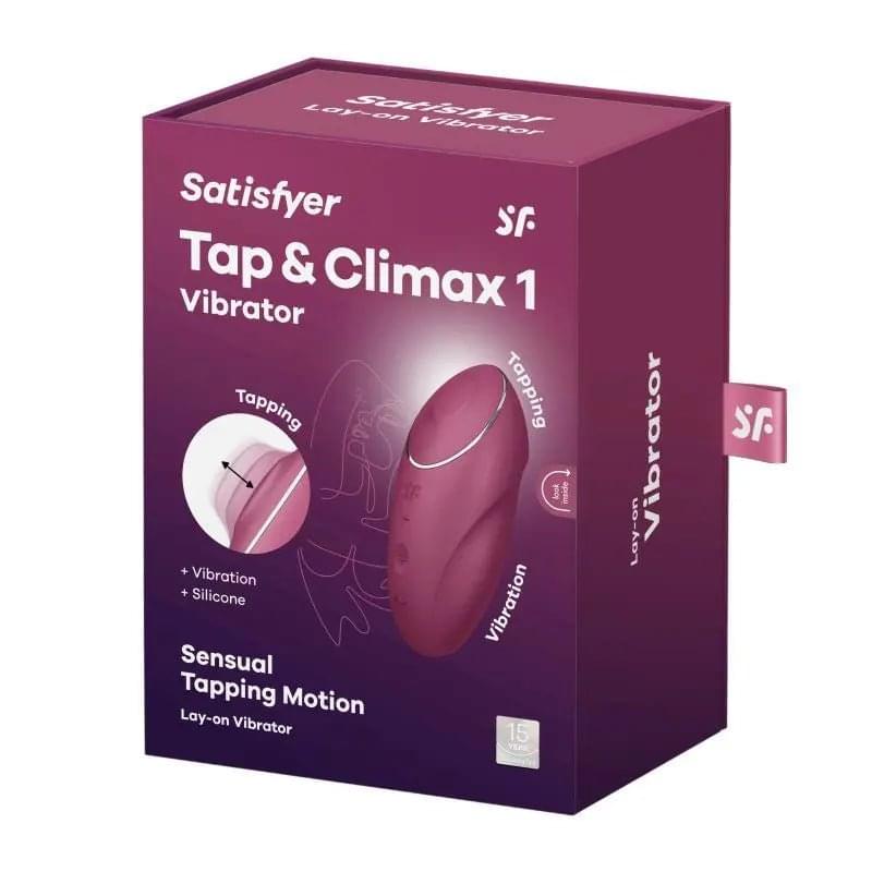 Satisfyer Tap and Climax 1 Red Satisfyer Discreet Intimate Essentials.