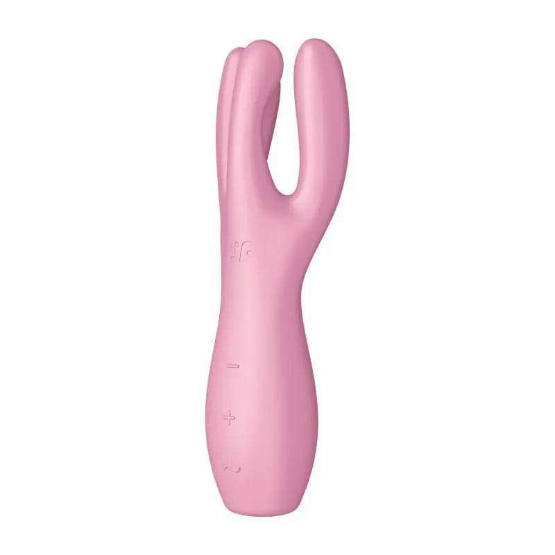 Satisfyer Threesome 3 Layon Vibrator Pink Satisfyer Discreet Intimate Essentials.