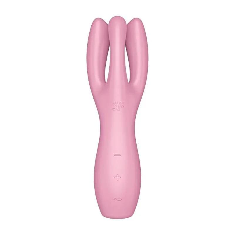 Satisfyer Threesome 3 Layon Vibrator Pink Satisfyer Discreet Intimate Essentials.
