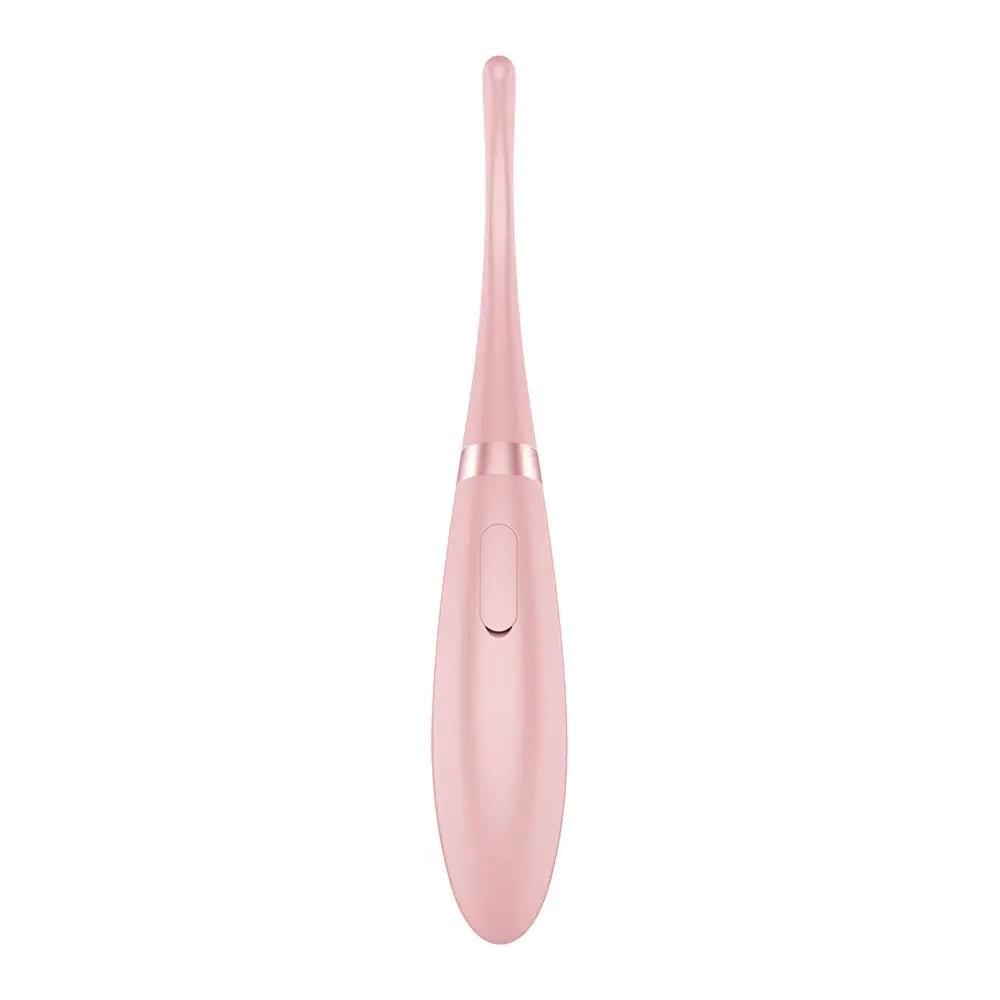 Satisfyer Tip Tease - Rose - Rose USB Rechargeable Vibrator with Twirling Tip Satisfyer Discreet Intimate Essentials.