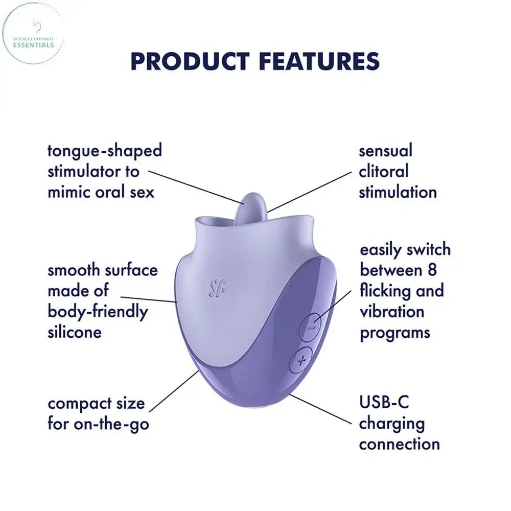 Shop affordable quality Satisfyer Tongue Dancer - USB Rechargeable Flicking Stimulator - Discreet Intimate Essentials - STIMULATORS-PREMIUM - Satisfyer