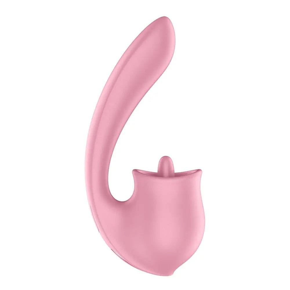 Satisfyer Tongue Genius -  USB Rechargeable Vibrator with Flicking Clit Stimulator Satisfyer Discreet Intimate Essentials.