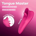 Satisfyer Tongue Master -  14.4 cm USB Rechargeable Flicking Clitoral Stimulator Satisfyer Discreet Intimate Essentials.