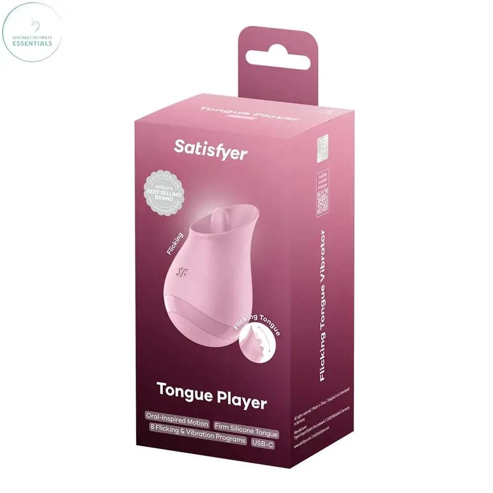 Satisfyer Tongue Player -  USB Rechargeable Flicking Stimulator Satisfyer Discreet Intimate Essentials.