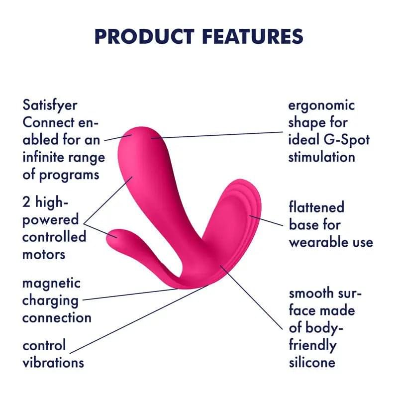Satisfyer Top Secret + -  Wearable Vibrator with App Control Satisfyer Discreet Intimate Essentials.