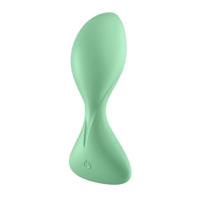 Satisfyer Trendsetter Connect App Vibrating Anal Plug Light Green Satisfyer Discreet Intimate Essentials.