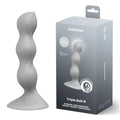 Satisfyer Triple Ball-R - Grey - Grey 18 cm Beaded and Weighted Dildo Satisfyer Discreet Intimate Essentials.