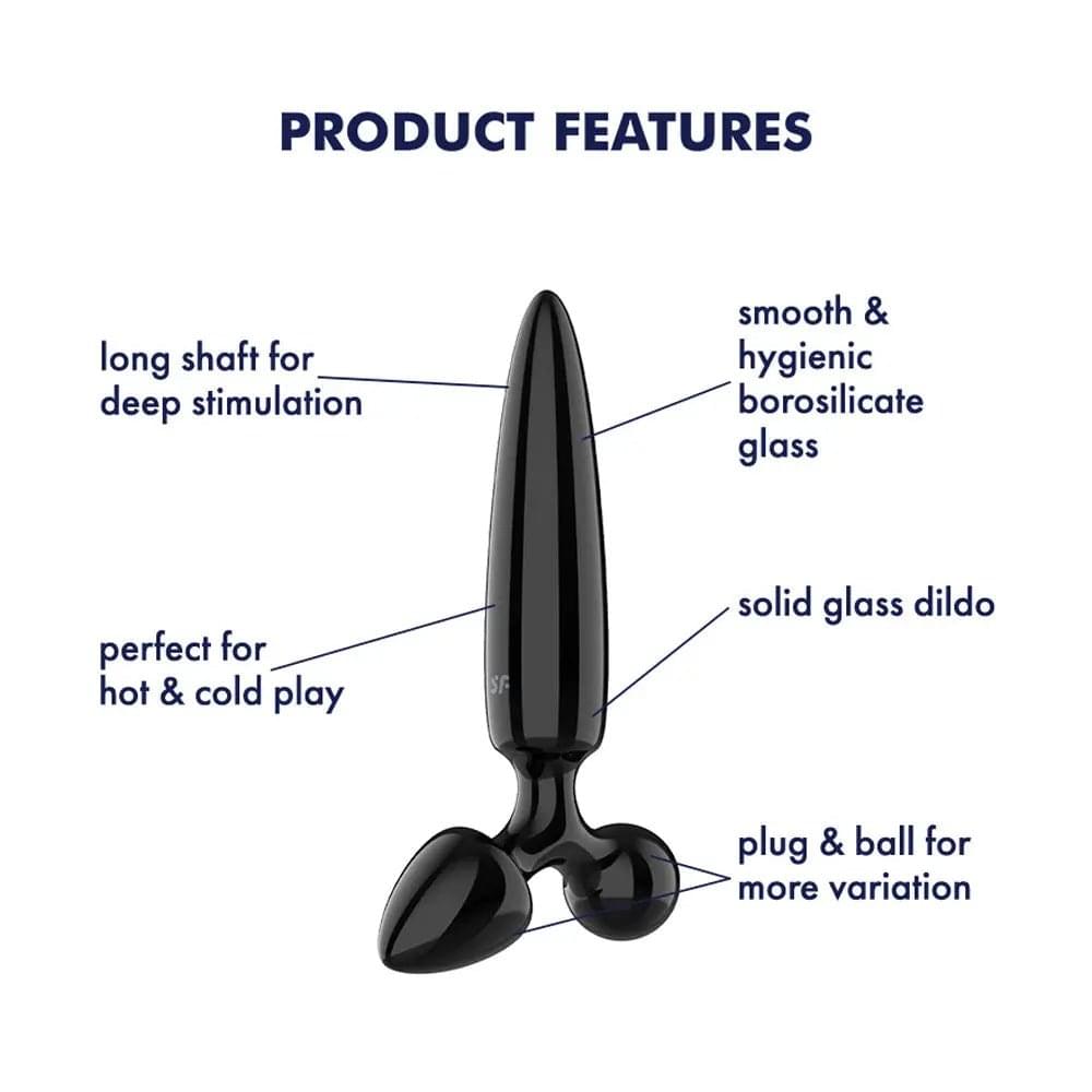 Satisfyer Triple Crystal 1 -  -  Glass 3-in-1 Butt Plug Satisfyer Discreet Intimate Essentials.