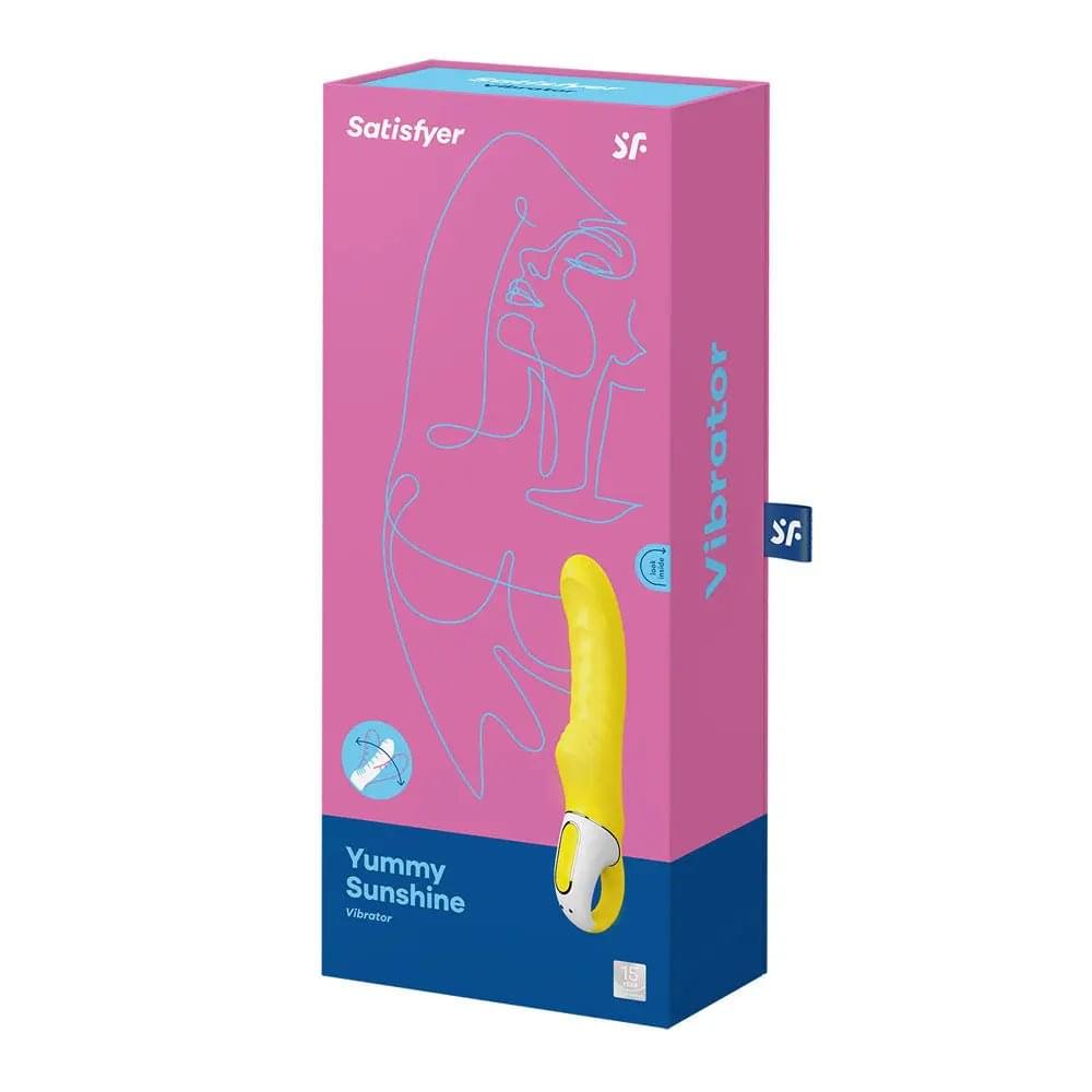 Satisfyer Vibes - Yummy Sunshine -  USB Rechargeable Vibrator Satisfyer Discreet Intimate Essentials.