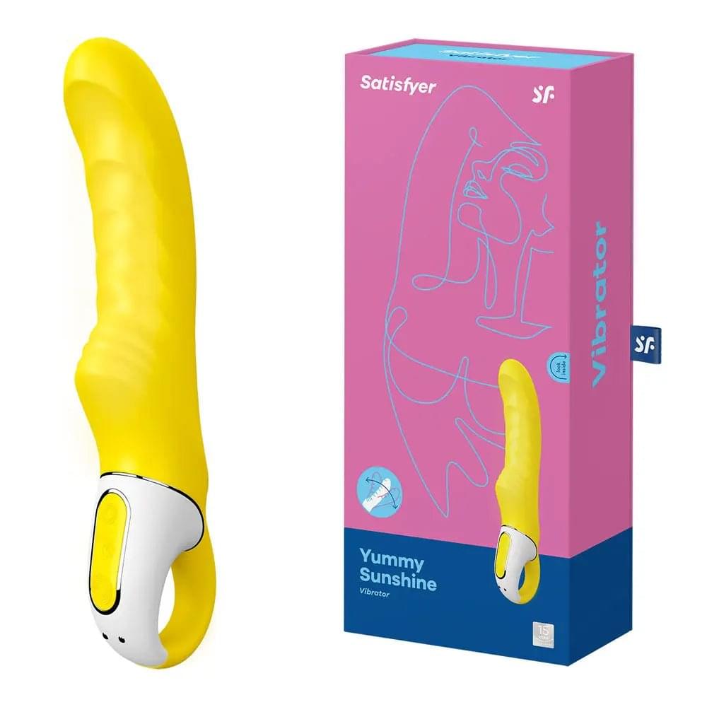 Satisfyer Vibes - Yummy Sunshine -  USB Rechargeable Vibrator Satisfyer Discreet Intimate Essentials.