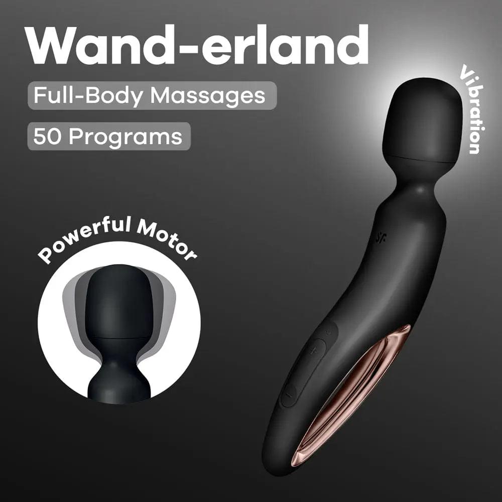 Satisfyer Wand-erland -  - /Rose Gold USB Rechargeable Massage Wand Satisfyer Discreet Intimate Essentials.