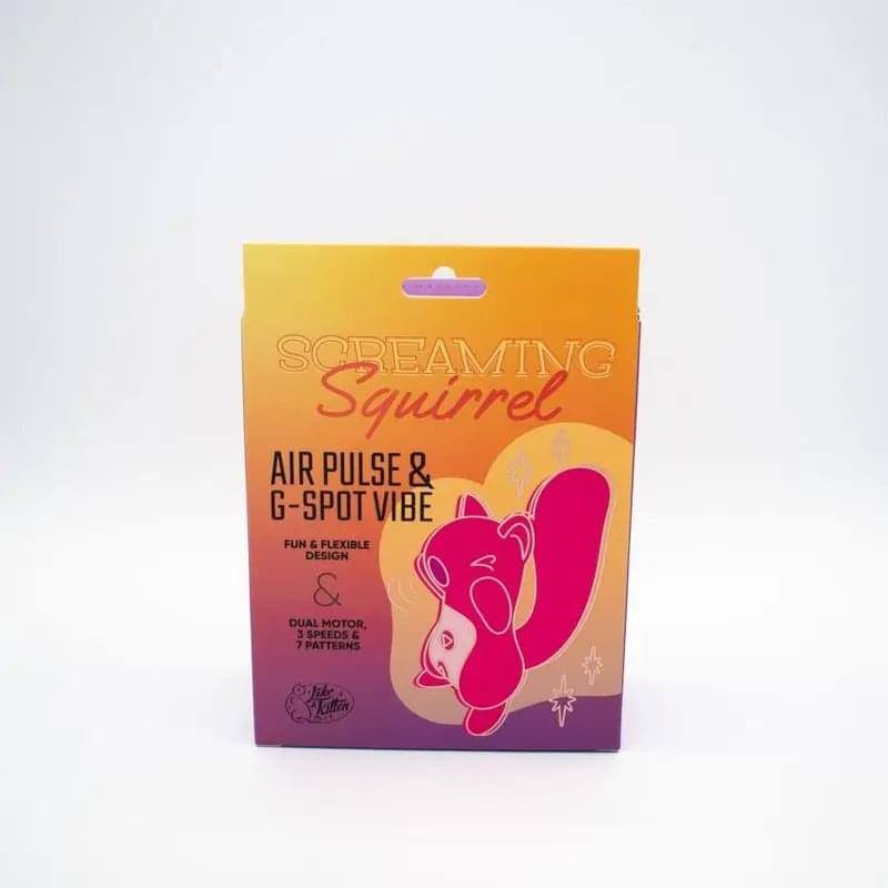 Screaming Squirrel Air Pulse & G-Spot Vibrator Natalies Toy Box Discreet Intimate Essentials.