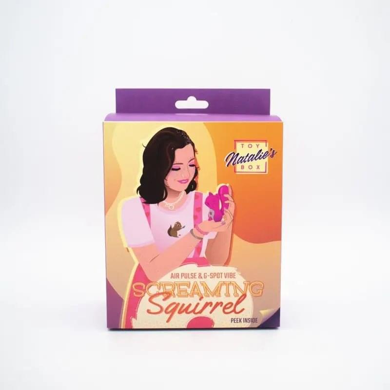 Screaming Squirrel Air Pulse & G-Spot Vibrator Natalies Toy Box Discreet Intimate Essentials.