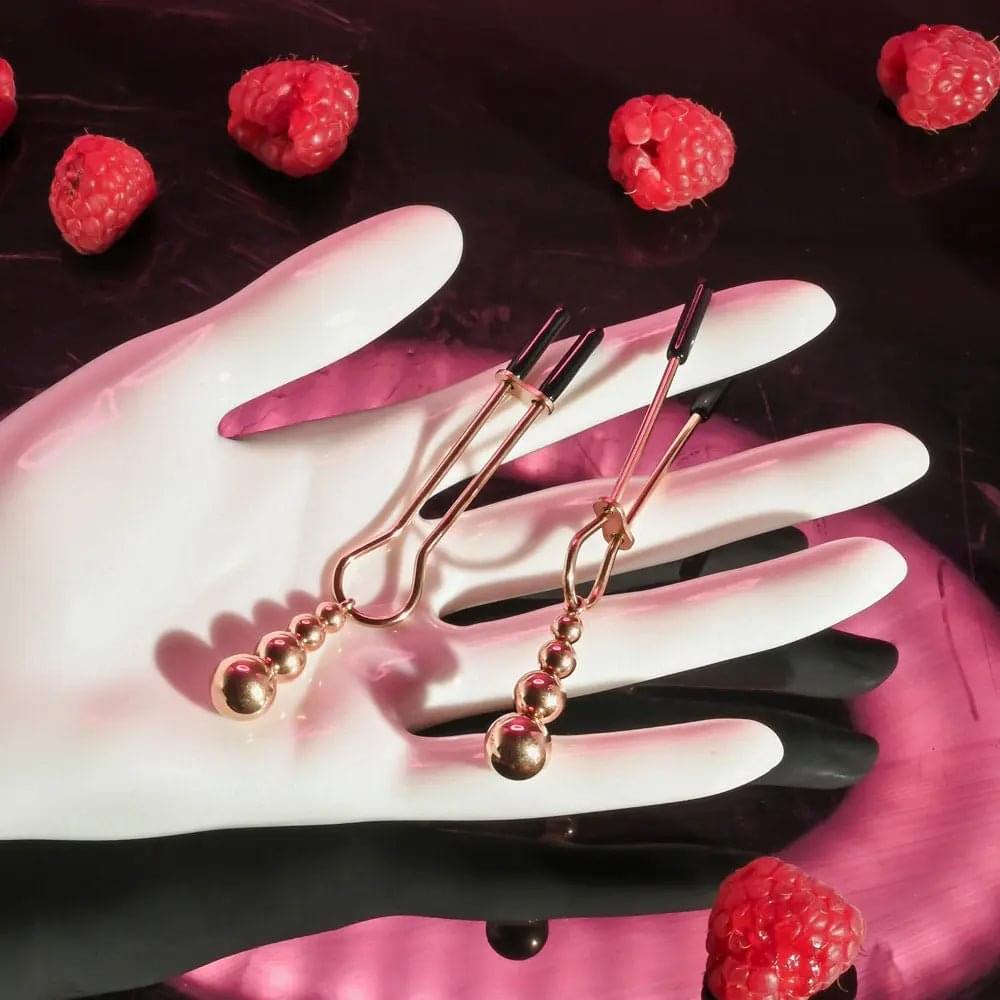 Selopa BEADED NIPPLE CLAMPS -  -  Nipple Clamps - Set of 2 Selopa Discreet Intimate Essentials.