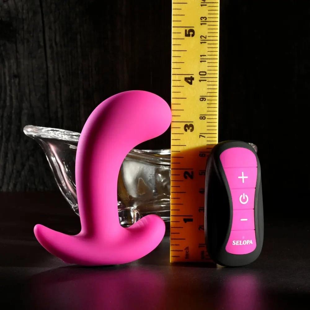 Selopa HOOKING UP -  9.5 cm USB Rechargeable Vibrator with Wireless Remote Selopa Discreet Intimate Essentials.