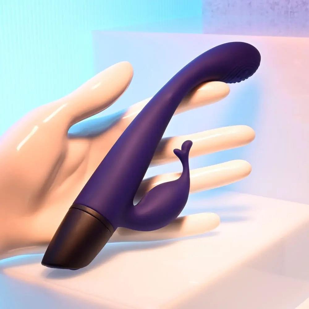 Selopa PLUM PASSION -  18.3 cm USB Rechargeable Rabbit Vibrator Selopa Discreet Intimate Essentials.