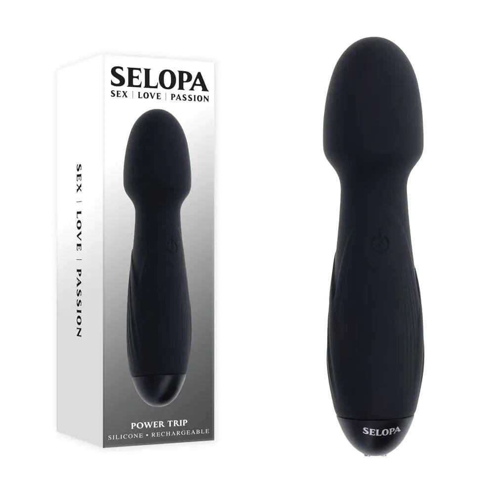 Selopa POWER TRIP -  18.8 cm USB Rechargeable Massage Wand Selopa Discreet Intimate Essentials.